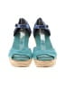 TOMS Color Block Teal Blue Wedges Size 6 1/2 - photo 2