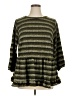 Ro & De Stripes Green Pullover Sweater Size 1X - photo 1