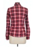 Passport 100% Polyester Plaid Red Long Sleeve Blouse Size L - photo 2