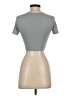 Zara Silver Short Sleeve Turtleneck Size S - photo 2