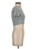 Zara Silver Short Sleeve Turtleneck Size S - photo 4