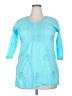 Unbranded Teal 3/4 Sleeve Blouse Size 4X - photo 1