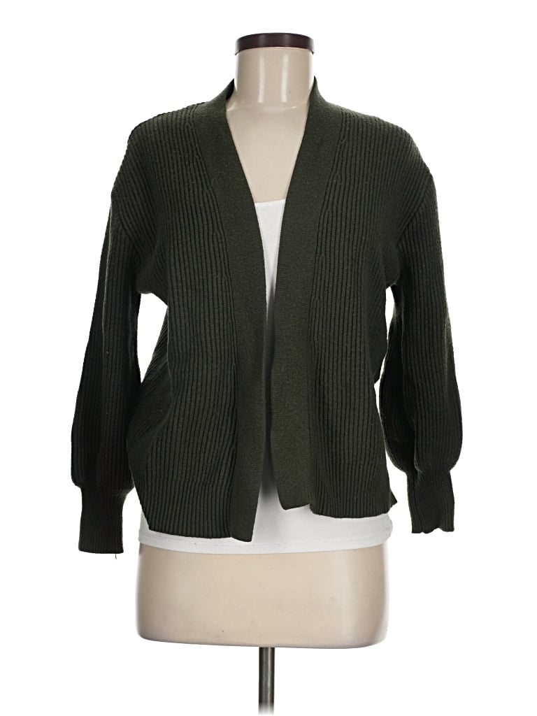 Pre-owned Joan Vass Cardigan Sweater In Green