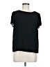 J. by J.Crew 100% Polyester Black Short Sleeve Blouse Size 8 - photo 1