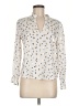 Unbranded 100% Polyester Polka Dots Ivory Long Sleeve Blouse Size 6 - photo 1