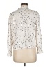 Unbranded 100% Polyester Polka Dots Ivory Long Sleeve Blouse Size 6 - photo 2
