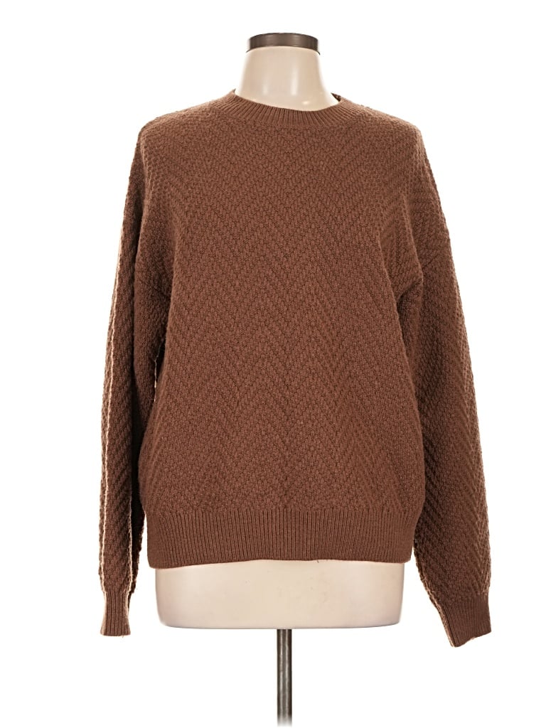 Pre-owned Motf Pullover Sweater In Brown