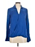 MICHAEL Michael Kors 100% Polyester Blue Long Sleeve Blouse Size M - photo 1