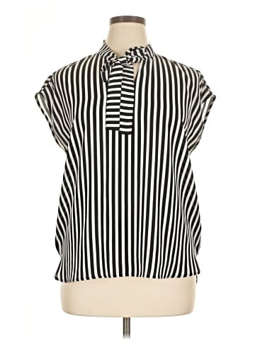 Bar III Short Sleeve Blouse (view 1)
