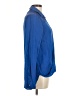 MICHAEL Michael Kors 100% Polyester Blue Long Sleeve Blouse Size M - photo 4
