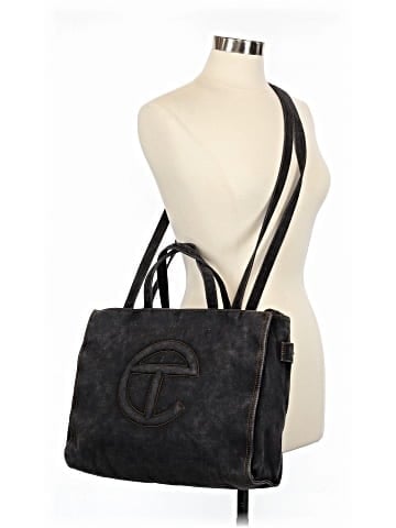 Telfar Medium Denim Shopping Bag (view 2)