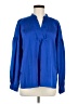 Laundry by Shelli Segal 100% Polyester Blue Long Sleeve Blouse Size M - photo 1