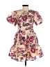 TCEC 100% Polyester Floral Pink Cocktail Dress Size XS - photo 1