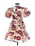 TCEC 100% Polyester Floral Pink Cocktail Dress Size XS - photo 2