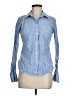 American Eagle Outfitters Checkered-gingham Blue Long Sleeve Button-Down Shirt Size 6 - photo 1