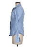 American Eagle Outfitters Checkered-gingham Blue Long Sleeve Button-Down Shirt Size 6 - photo 5