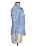 American Eagle Outfitters Checkered-gingham Blue Long Sleeve Button-Down Shirt Size 6 - photo 4