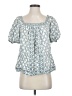 Max Studio Blue Short Sleeve Blouse Size S - photo 1