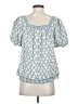Max Studio Blue Short Sleeve Blouse Size S - photo 2
