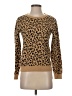 J.Crew Factory Store 100% Cotton Animal Print Brown Pullover Sweater Size S - photo 1