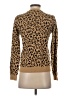 J.Crew Factory Store 100% Cotton Animal Print Brown Pullover Sweater Size S - photo 2