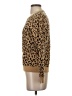 J.Crew Factory Store 100% Cotton Animal Print Brown Pullover Sweater Size S - photo 5