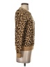 J.Crew Factory Store 100% Cotton Animal Print Brown Pullover Sweater Size S - photo 4