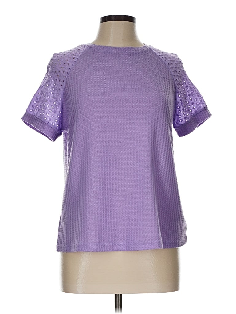 Pre-owned Shein Active T-shirt In Purple