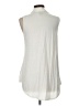 MOD Lusive White Sleeveless Button-Down Shirt Size L - photo 2