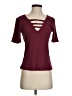 Unbranded Burgundy Short Sleeve Top Size S - photo 1