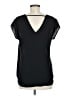 Halogen 100% Polyester Black Short Sleeve Blouse Size M - photo 2