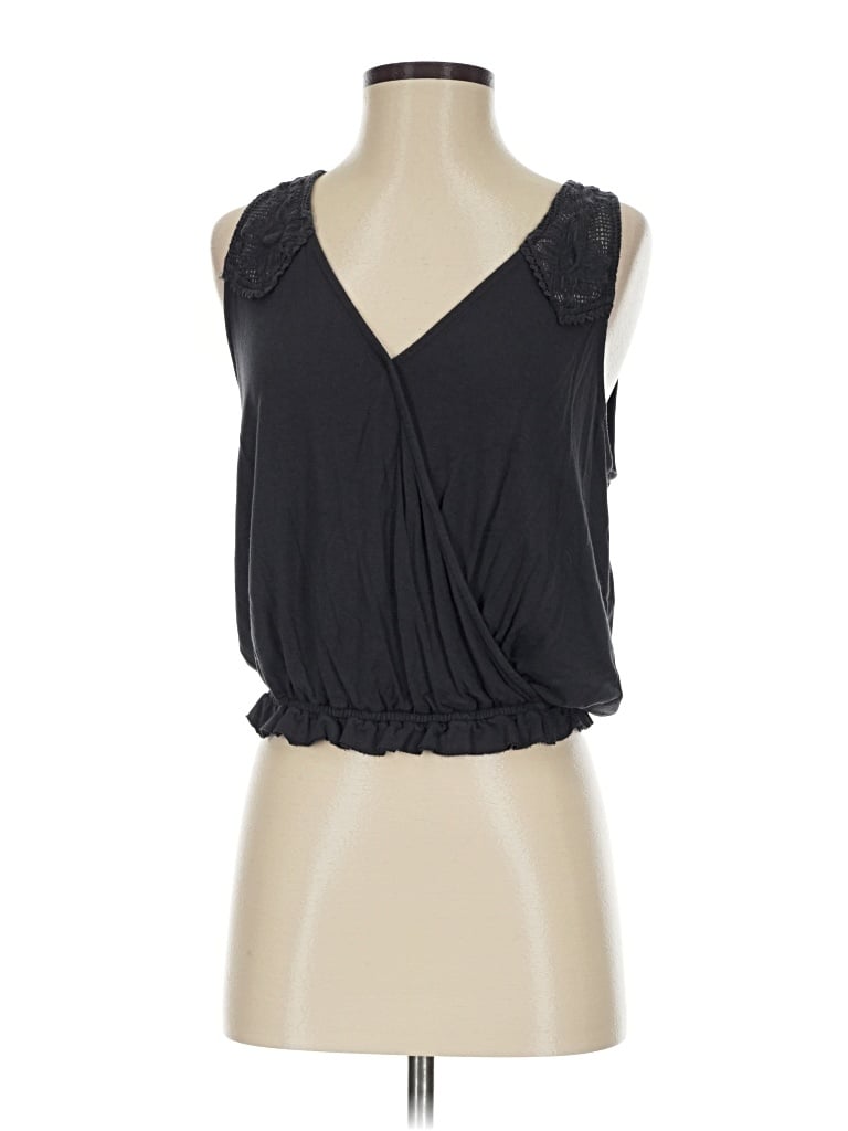 Pre-owned American Eagle Outfitters Sleeveless Blouse In Black