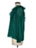Ann Taylor LOFT 100% Polyester Green Long Sleeve Blouse Size M - photo 5