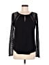 Arden B. 100% Polyester Black Long Sleeve Blouse Size M - photo 1