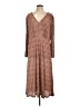 MNG 100% Polyester Animal Print Brown Casual Dress Size 12 - photo 1