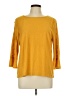 Rose + Olive Yellow 3/4 Sleeve Top Size L - photo 1