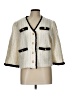 VOY 100% Polyester Tweed Ivory Blazer Size L - photo 1