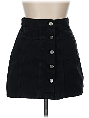 Zara TRF Denim Skirt (view 1)
