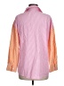Rahi Color Block Pink 3/4 Sleeve Button-Down Shirt Size M - photo 2