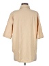Unbranded 100% Cotton Solid Tan Short Sleeve Button-Down Shirt Size M - photo 2
