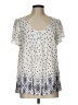 Torrid Ivory Short Sleeve Blouse Size Lg Plus (0) - photo 1