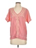 Mi ami Pink Short Sleeve Blouse Size S - photo 1