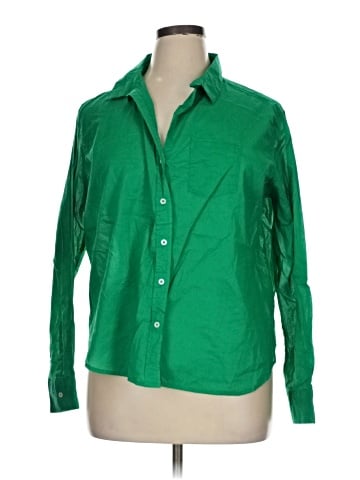 Sigrid Olsen Long Sleeve Button-Down Shirt (view 1)