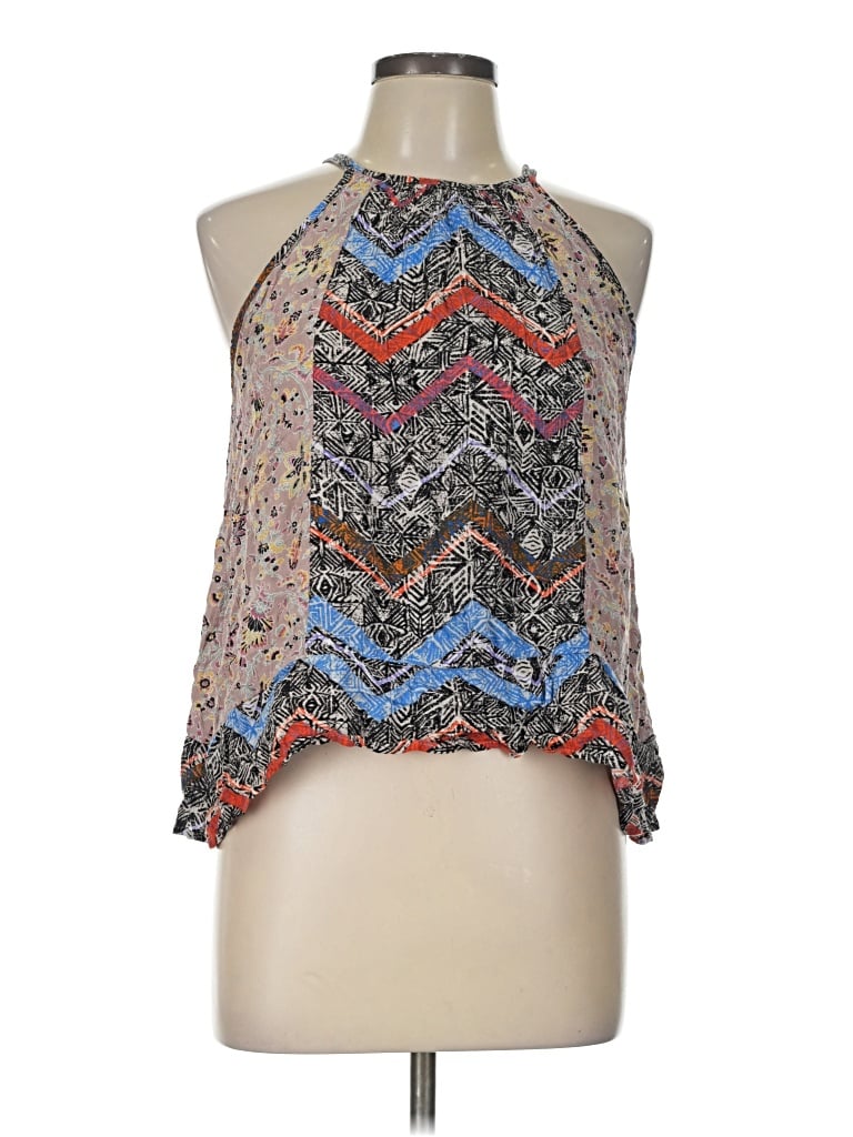 Pre-owned Monteau Sleeveless Blouse In Brown