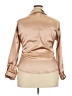 Zenobia Metallic Tan Long Sleeve Blouse Size 2X - photo 2