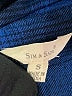 Sim & Sam 100% Rayon Plaid Blue Long Sleeve Blouse Size S - photo 7