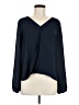 Charming Charlie 100% Polyester Blue Long Sleeve Blouse Size M - photo 1