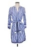 J.Crew Stripes Blue Purple Casual Dress Size 2 - photo 1