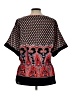 Rafaella 100% Polyester Black Short Sleeve Blouse Size L - photo 2