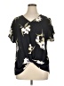 West Kei Black Short Sleeve Blouse Size XL - photo 1